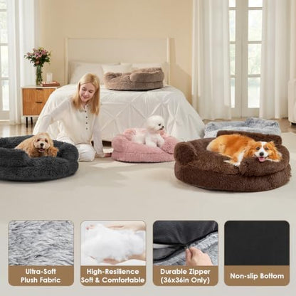 EHEYCIGA 23" Calming Donut Dog Bed - Image 6