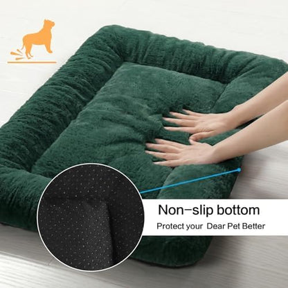 Dog Crate Pad Washable Dog Bed for Crate Small Cozy Mat 24-Inch Green - Image 6