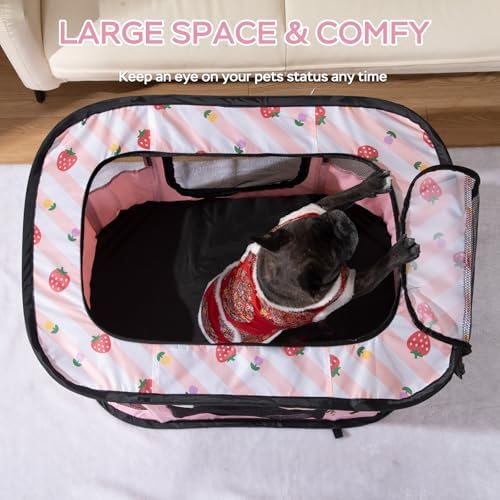 XRG Foldable Pet Playpen, Indoor Cat cage Puppy Crates M - Image 4