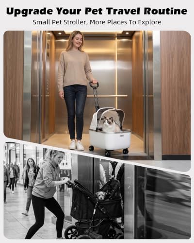 Pet Stroller & Rolling Cat Carrier - Image 3