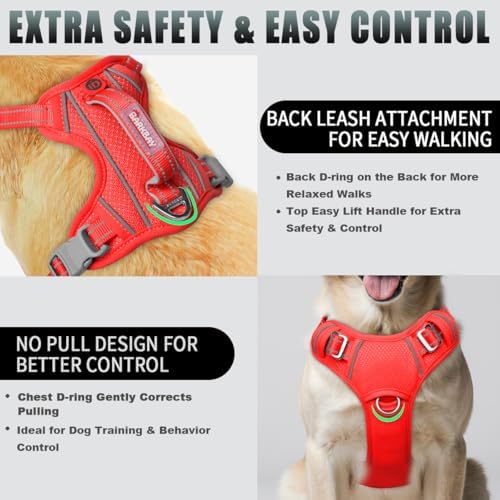 BARKBAY No Pull Dog Harness Large Reflective Dog Harness - Image 3