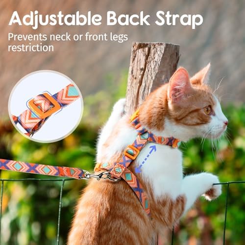 Dooradar Cat Harness and Leash Set, Adjustable Pet Straps - Image 4