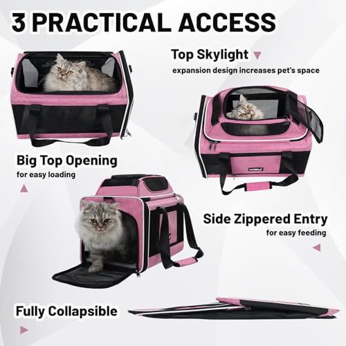 Top-Expandable Cat Carrier 18x11x11, United Delta American Airline Approved - Image 4