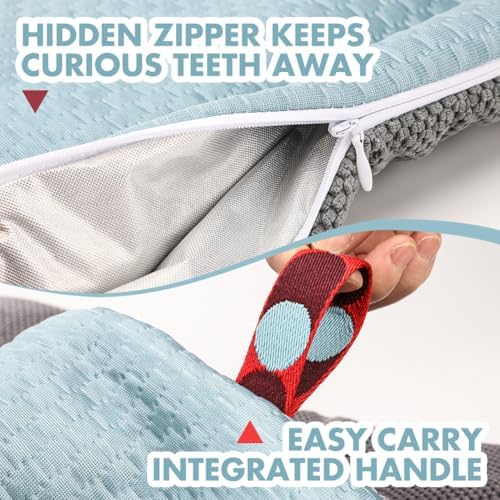 Dual-Sided Cooling Mat for Dogs & Cats – Ice Silk & Corn Fleece, Washable Pet - Image 6