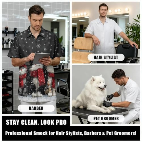 Funny Print Barber Jackets & Smocks - Image 6