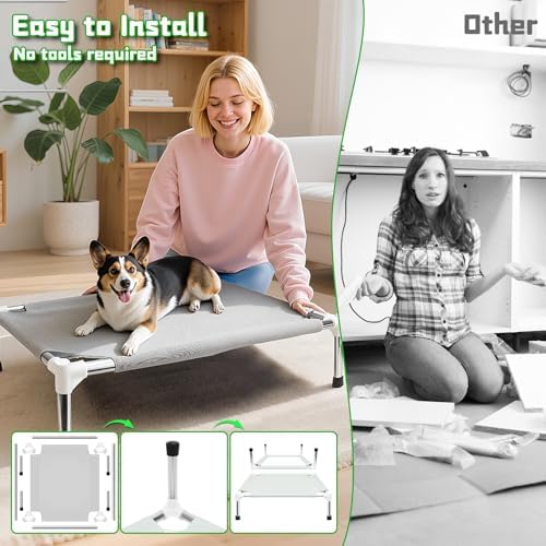 Makerfire Elevated Dog Bed, Indoor/Outdoor Raised Dog Cot - Image 3