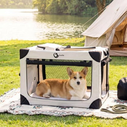 Portable Collapsible Soft Dog Crate by Cozila