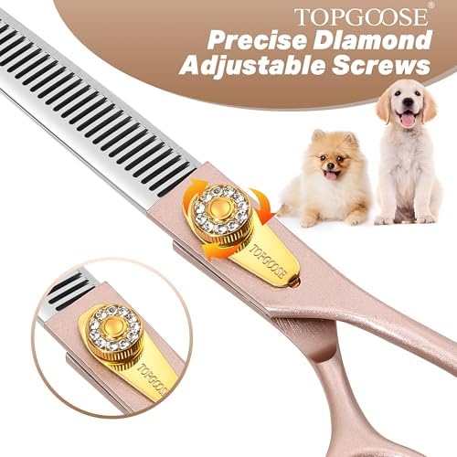 Professional Thinning Scissors for Dog Cat 7.5'' Pet Grooming Scissors 440C - Image 6