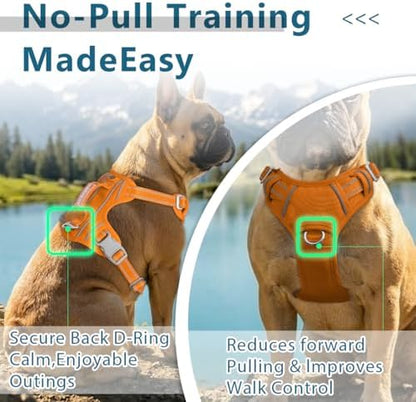BARKBAY No Pull Dog Harness for Large Dogs, ID Tag Holder Dog Vest - Image 4