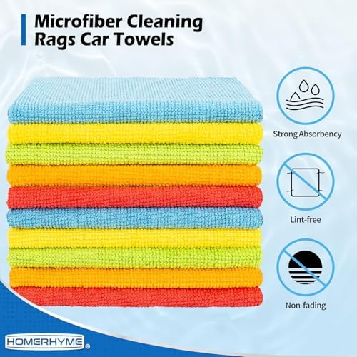 Microfiber Cleaning Cloth, 200 Pack Cleaning Rags Microfiber Towel Bulk - Image 3