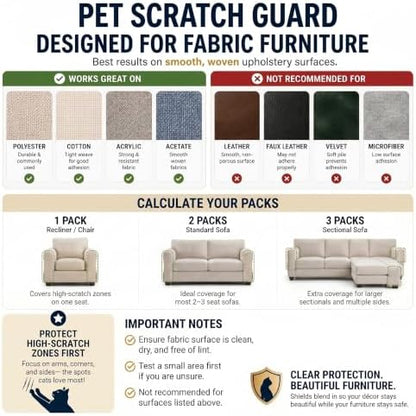 Stelucca Amazing Shields Cat Scratch Furniture Protector - Image 5