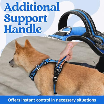 rabbitgoo Dog Harness Small Sized, No Pull 3 Buckles Easy On & Off - Image 4