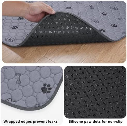 Sunheir Washable Pee Pads for Dogs, 2 Pack Waterproof Reusable Puppy Pads - Image 3
