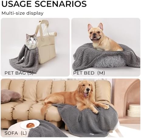 1 Pack 3 Calming Blankets Fluffy Premium Fleece Pet Blanket Soft Sherpa Throw - Image 4
