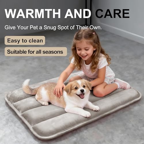 Dog Bed Mat, Reversible Dog Crate Pad - Image 6