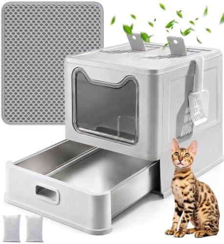 Stainless Steel Cat Litter Box by Home