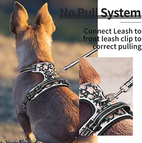 HEELE Dog Harness, No Pull Adjustable Padded Reflective Harness - Image 3