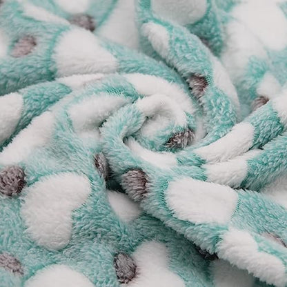 1 Pack 3 Puppy Blankets Super Soft Warm Sleep Mat Love Print Blanket Fluffy - Image 5