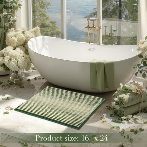 BSICPRO Bathroom Rugs, 17x24 Chenille Bath Mats - Image 6