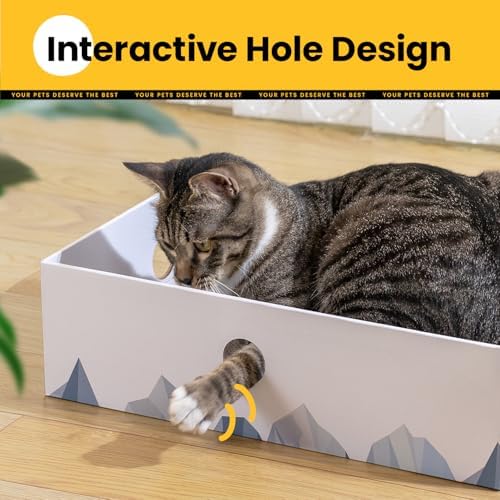 Conlun Cat Scratcher Box, Cardboard Pad, Bed - Image 4