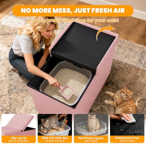 3-in-1 Cat Litter Box Enclosure - Image 5