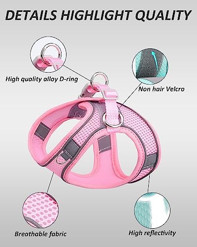 Solmoony Dog Harness for Small Medium Dogs No Pull, Puppy Harness and Leash Set - Image 5