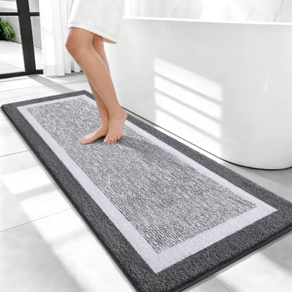 OLANLY Bathroom Runner Rugs 47x20, Long Bath Mats by OLANLY