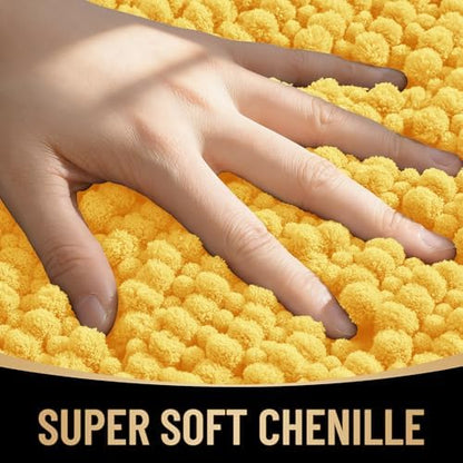 OLANLY Thick Chenille Bathroom Rugs 30x20, Soft Absorbent Bath Mat - Image 2