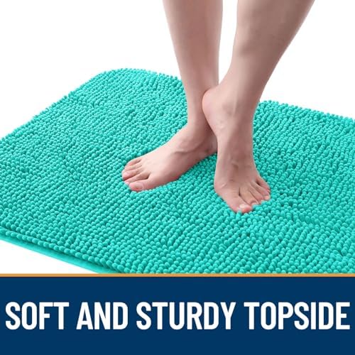 OLANLY Dog Door Mat for Muddy Paws 47x32, Super Absorbent Chenille Mud Mat - Image 4
