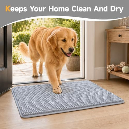 Ophanie Grey Door Mat Runner 48x30, Muddy Mats - Image 4