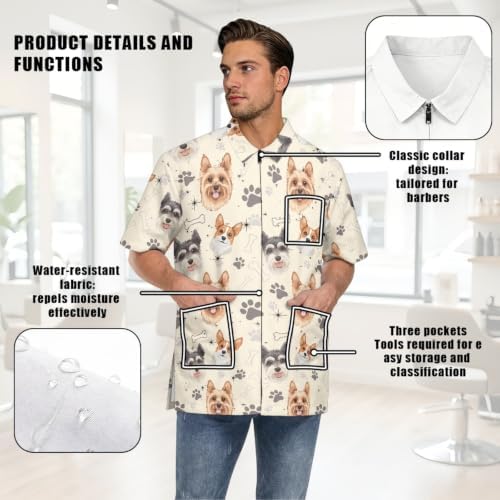 Funny Print Barber Jackets & Smocks - Image 7