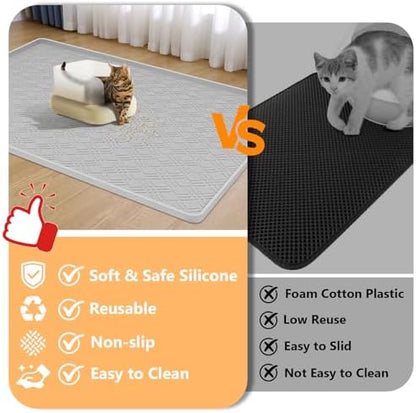 Silicone Cat Litter Mat 42" x 29" Cat Mat - Image 3