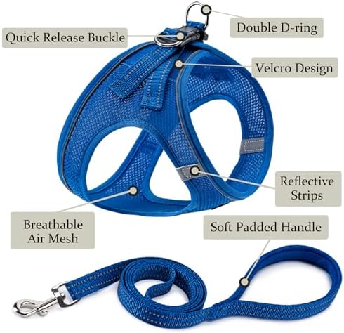 Dog Harness with Leash Set, Step-in Adjustable Puppy Pet Vest - Image 2