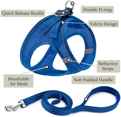Dog Harness with Leash Set, Step-in Adjustable Puppy Pet Vest - Image 2