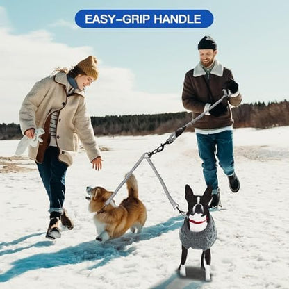 MingXpets Double Dog Leash, 360° Swivel Tangle Free Bungee Walking Training - Image 6