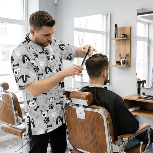 Funny Print Barber Jackets & Smocks - Image 3