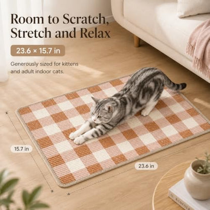 Cat Scratcher Mat, Natural Sisal Cat Scratch Pad - Image 2