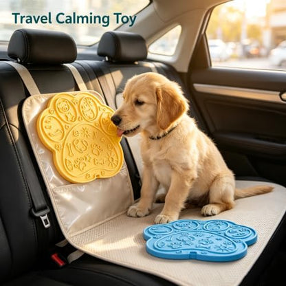 2 Pack Paw-Shaped Dog Cat Lick Mat, BPA-Free Silicone Suction Cups - Image 5