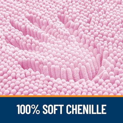 OLANLY Bathroom Rugs 32x20, Extra Soft Absorbent Chenille Bath Rugs - Image 3