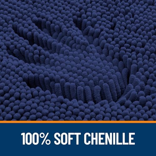 OLANLY Bathroom Rugs 34x21, Extra Soft Absorbent Chenille Bath Rugs - Image 3
