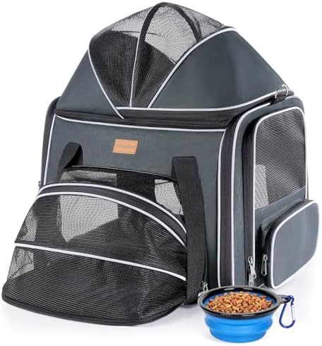 Morpilot Top and Side Expandable Cat Carrier by Morpilot