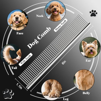 Professional 4 in 1 Dog & Cat Grooming Scissors Kit - Image 6