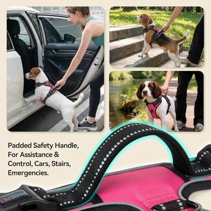 PHOEPET Reflective Dog Harness No Pull Large Breed Vest - Image 4