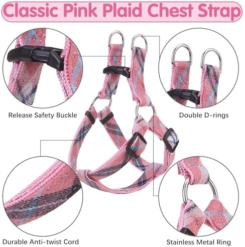 BINGPET No Pull Dog Harness Leash Collar Set, Adjustable Step-in Vest - Image 3