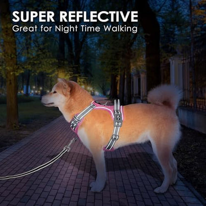 PHOEPET No Pull Dog Harness, Unique Colors Reflective Adjustable Dog Vest - Image 6