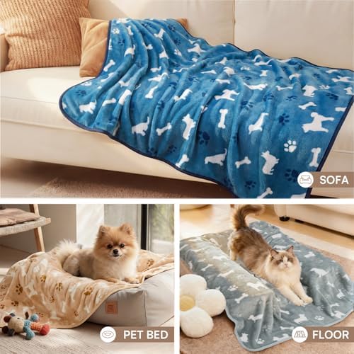 Luciphia 3 Pack Cute Dog Blankets Soft Fleece - Image 6