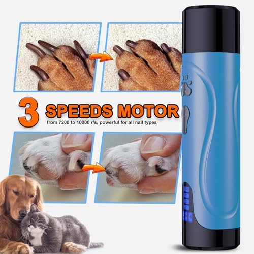YABIFE Dog Nail Grinder, Dog Nail Trimmers and Clippers Kit, Super Quiet - Image 5