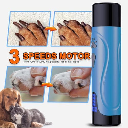 YABIFE Dog Nail Grinder, Dog Nail Trimmers and Clippers Kit, Super Quiet - Image 5