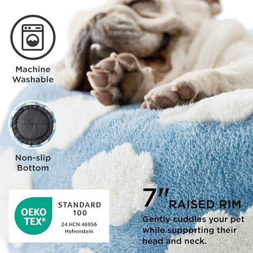 LE SURE Shown on TV Jacquard Donut Cute Small Dog Beds - Image 4