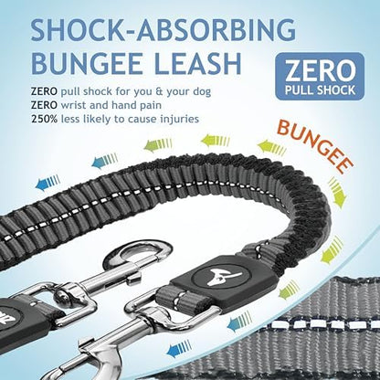 Kruz Double Dog Leash for Two Dogs Dual Leash Coupler - Image 3